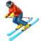 Skier emoji on Apple